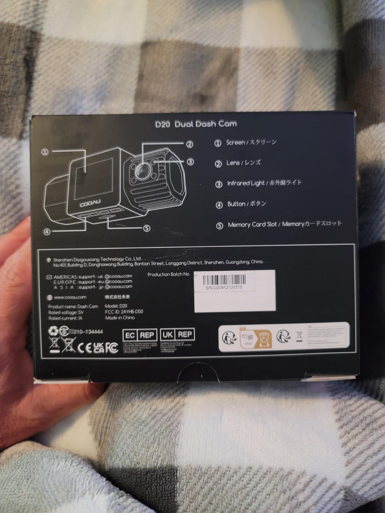 COOAU Dual Dash Cam 2.5K+1080P, Dash Cam Front and Inside, Built-in GPS and WI-FI, Dash Camera for Cars, Perfect for Uber and Taxi Drivers, Night Vision, Accident Record, 24Hr Parking Mode customer photo 1