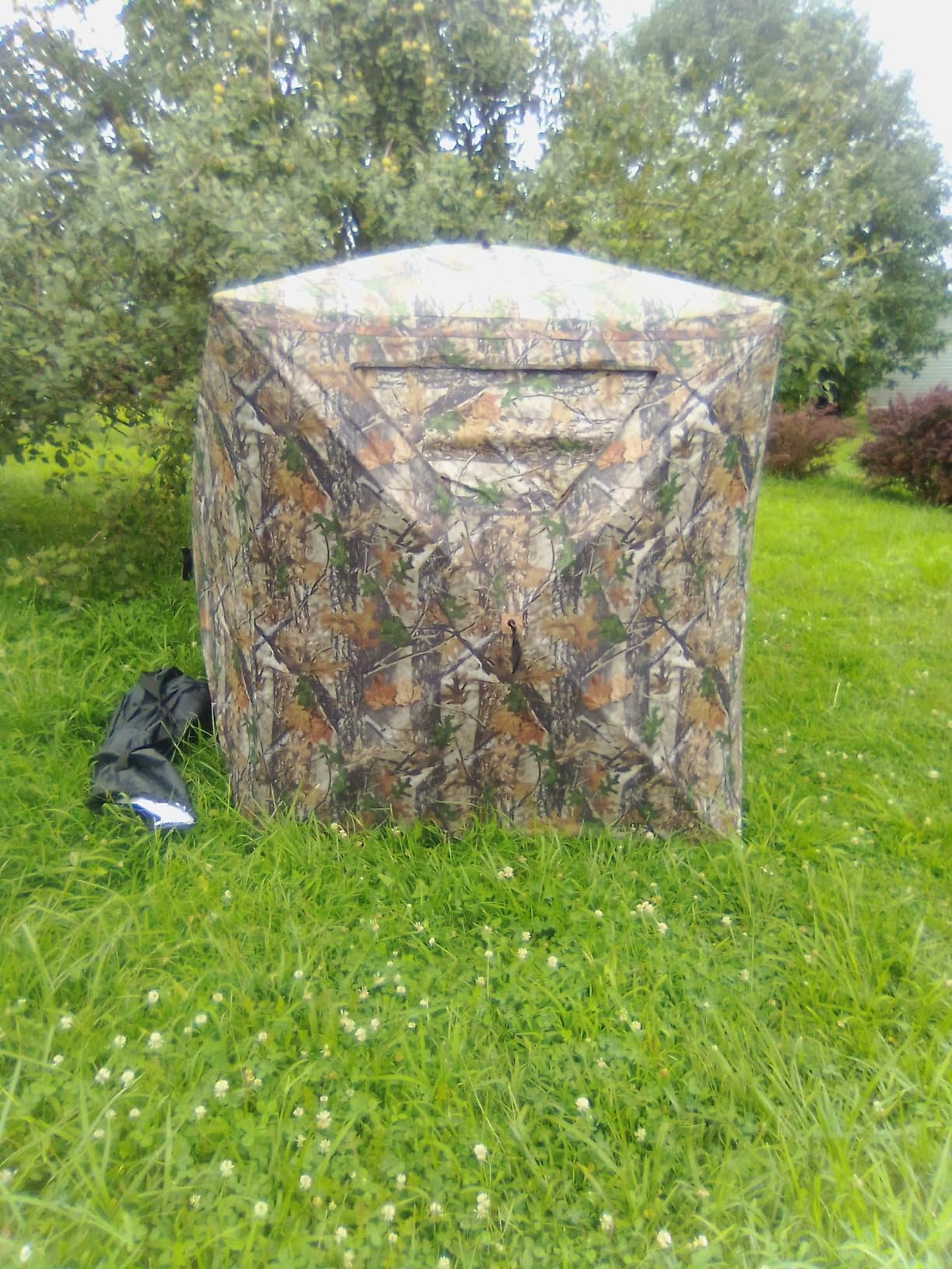 Lenotos Hunting Blind, 2 Person Pop Up Blinds 360 Degree See Through, Portable Durable Hunting Ground Blinds for Deer & Turkey Hunting customer photo 1