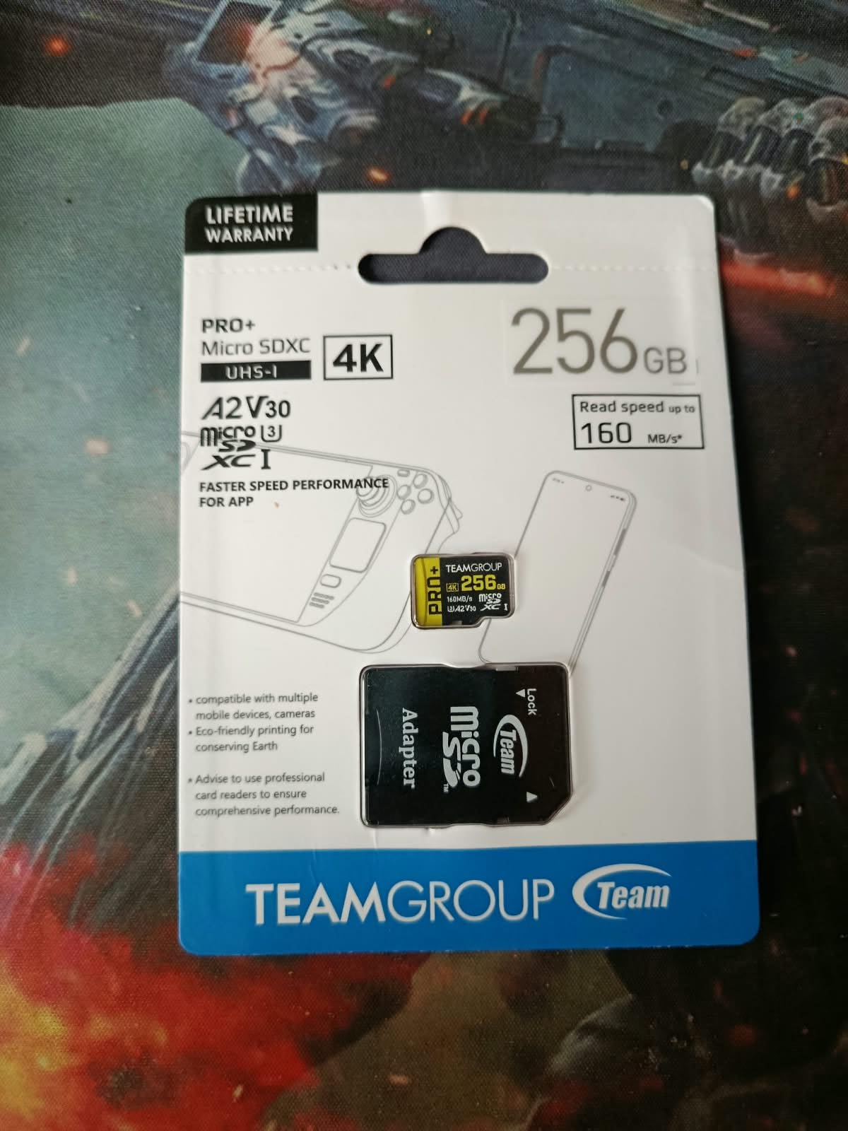 TEAMGROUP A2 Pro Plus Card 512GB Micro SDXC UHS-I U3 A2 V30, Read/Write up to 160/110 MB/s for Nintendo-Switch, Steam Deck, Tablets, Smartphones with Adapter TPPMSDX512GIA2V3003 customer photo 1