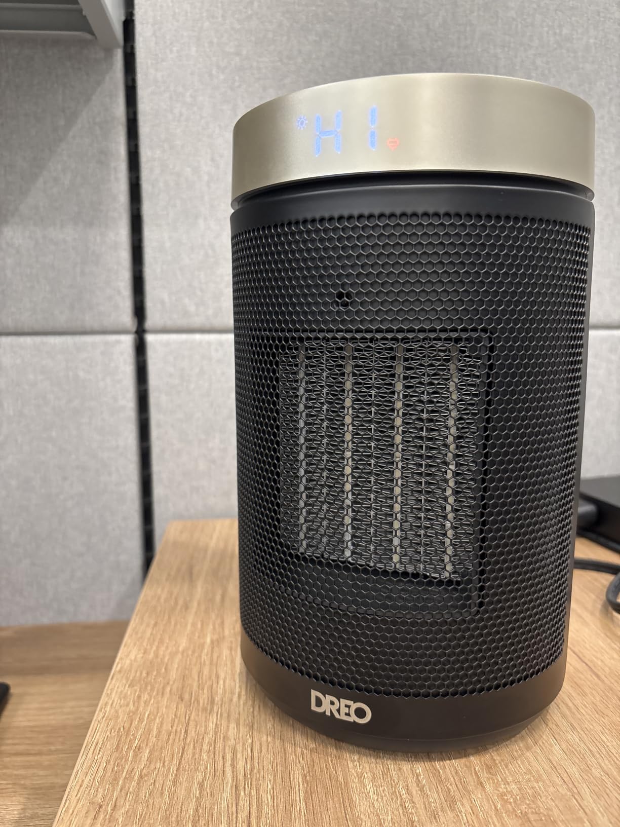 DREO Space Heater, Portable Electric Heaters for Indoor Use with Thermostat | 2026 Upgraded, 34dB Quiet, 12H Timer, 5 Mode, Remote, 1500W PTC Ceramic Fast Safety Heat for Office Bedroom Home, Gold customer photo 2