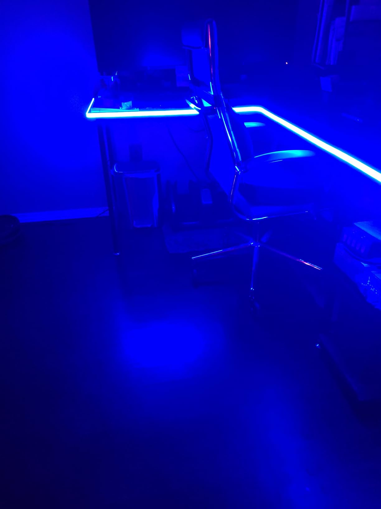 RGBIC Neon Rope Lights for Desks, 16.4ft LED Gaming Desk Lights | Neon LED Strip Lights Syncing with Razer Chroma, Support Cutting, Smart App Control, Music Sync, Adapter (Only 2.4G Wi-Fi) customer photo 2
