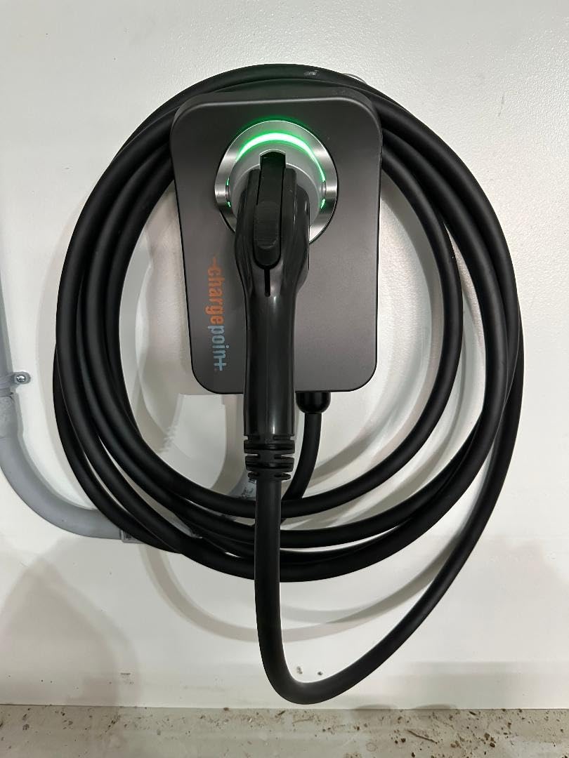 ChargePoint HomeFlex Level 2 EV Fast Charger, J1772, Smart, Hardwired, 50A | For Electric Cars, Adds Up to 37 Mi/Hr, WiFi App Control, 23-Ft Cable, Adjustable 16-50A, Indoor/Outdoor Rated, Energy Star customer photo 1