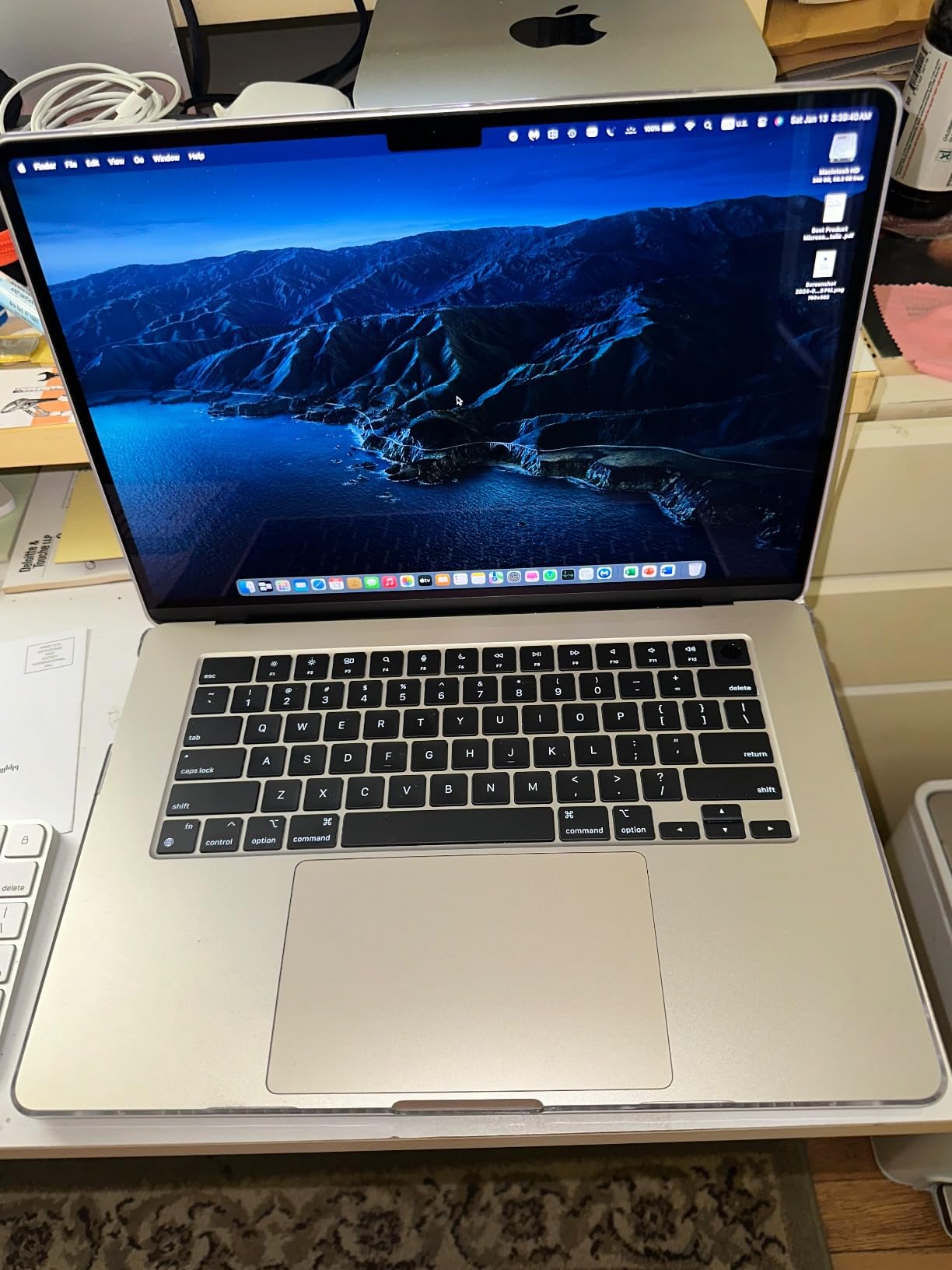 Apple 2023 MacBook Air Laptop with M2 chip: 15.3-inch Liquid Retina Display, 8GB Unified Memory, 256GB SSD Storage, 1080p FaceTime HD Camera, Touch ID. Works with iPhone/iPad; Midnight customer photo 2