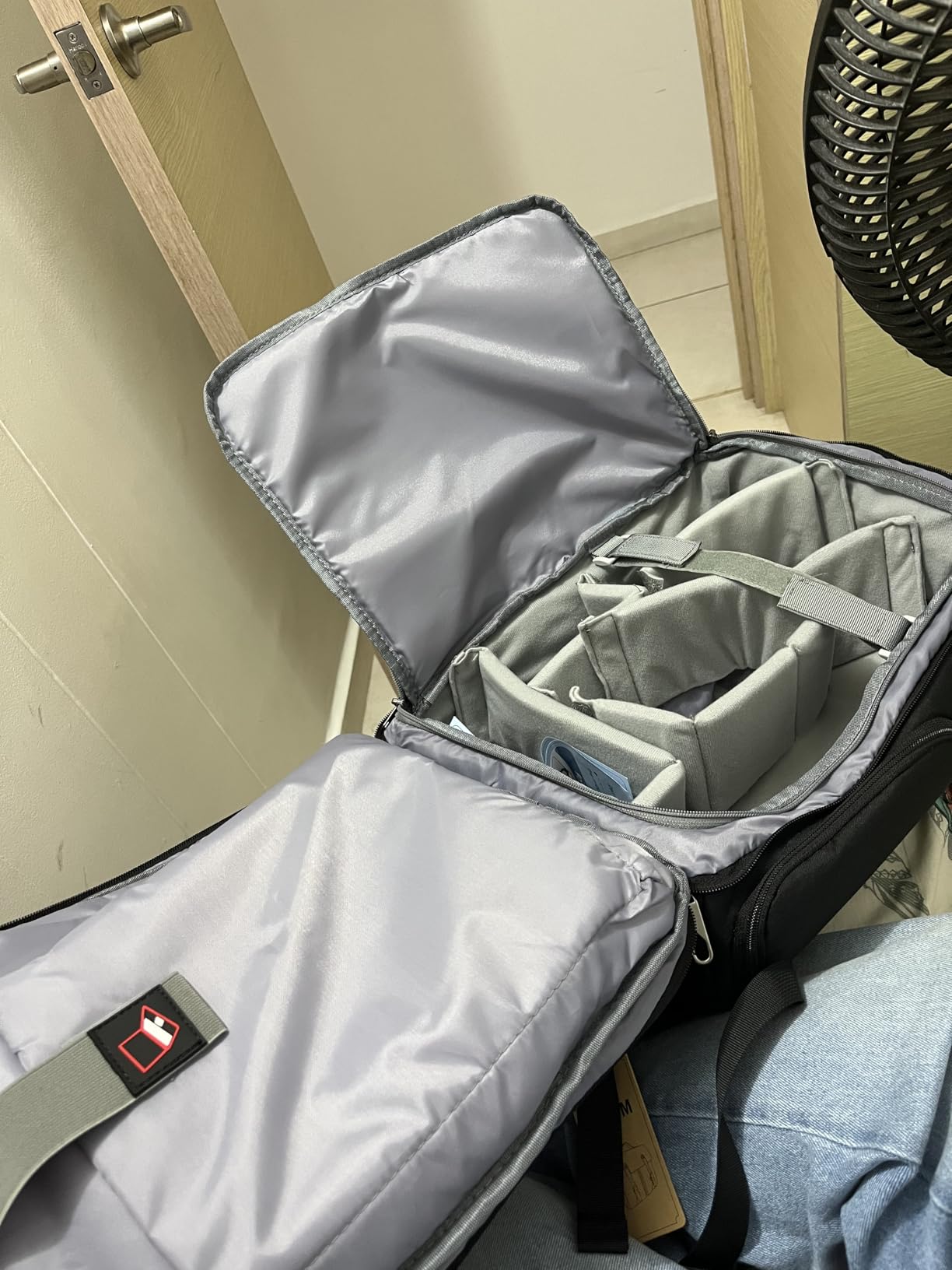 SDYSM Camera Bag Backpack Professional for DSLR SLR Mirrorless Camera Waterproof Laptop Back Pack 14 Inch with Rain Cover Anti Theft Travel Case Large Capacity Photography Backpack Black customer photo 2