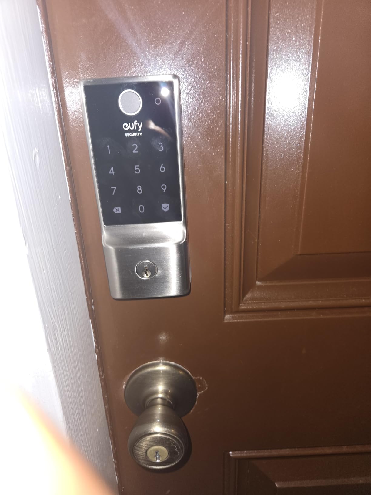 eufy Security Smart Lock C220, Fingerprint Keyless Entry Door Lock | Built-in Wi-Fi, App Remote Control, Up to 8-Month Battery, Front Door Smart Lock Deadbolt, IP53 Waterproof, BHMA Grade 3 customer photo 1