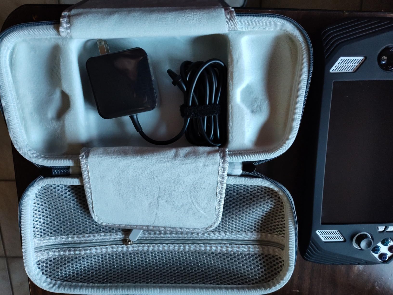 sarlar Rog Ally Carrying Case Compitable with ASUS ROG Ally Gaming Handheld and Accessories, Large Space Hard Shell Case Fit AC Adapter and Power Bank for Travel and Storage customer photo 1