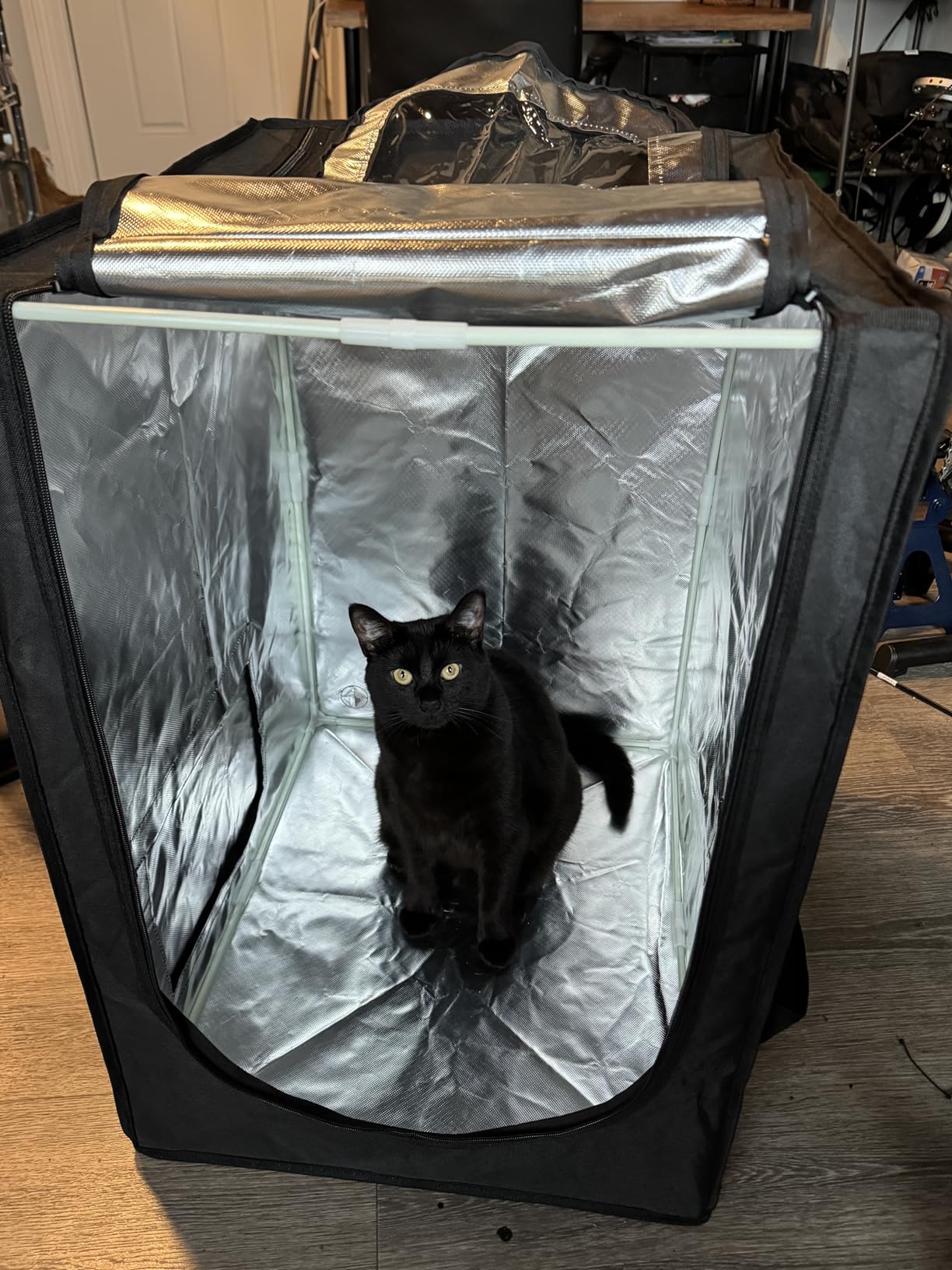Official 3D Printer Enclosure Fireproof and Dustproof Tent Constant Temperature Protective Cover 480*600*720mm for Ender 3/Ender 3V2/Ender 3S/S1/S1 Pro/Ender 3Pro/Ender 3 Neo/3 V2 Neo customer photo 2