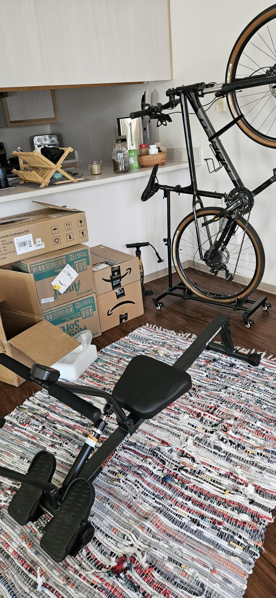 Sunny Health & Fitness Compact Adjustable Rowing Machine with 12 Levels of Resistance for Complete Body Workouts and Optional Free SunnyFit App Enhanced Connectivity customer photo 2