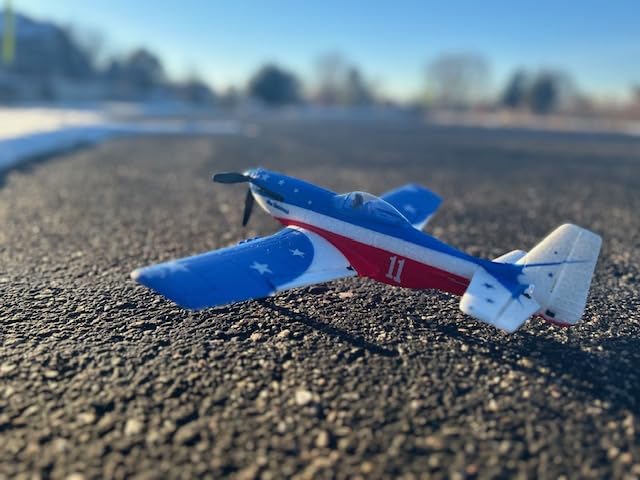 volantexrc RC Plane, 4CH Remote Control Airplane for Beginners & Adults | P51D Mustang Fighter RTF, 6-Axis Gyro, 3 Modes & Aerobatics, Easy to Fly, 2.4GHz Radio Controlled Aircraft, Red customer photo 1