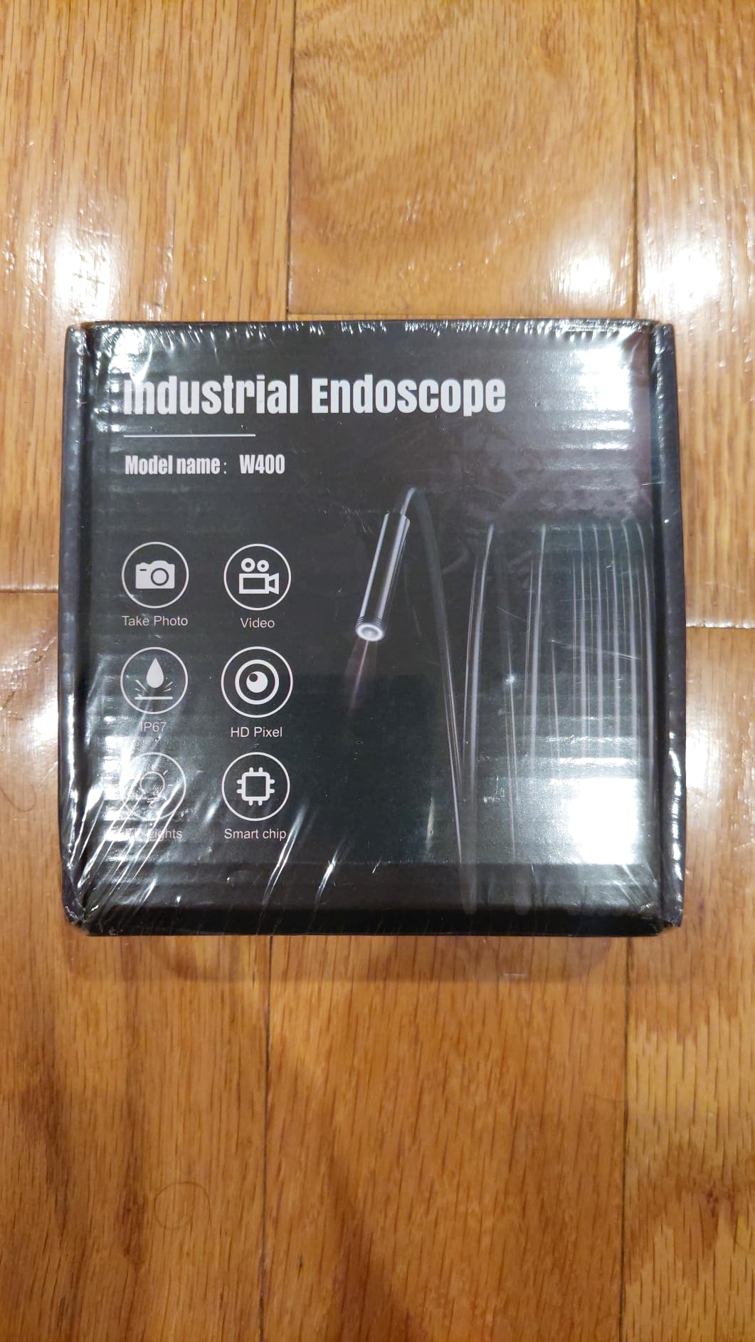 Endoscope Camera with Light,1920P HD Borescope Tools with 8 Adjustable LED Lights, Endoscope with Semi-Rigid Snake Camera, IP67 Waterproof Inspection Borescope for iOS and Android-16.4ft Dual-Lens customer photo 1