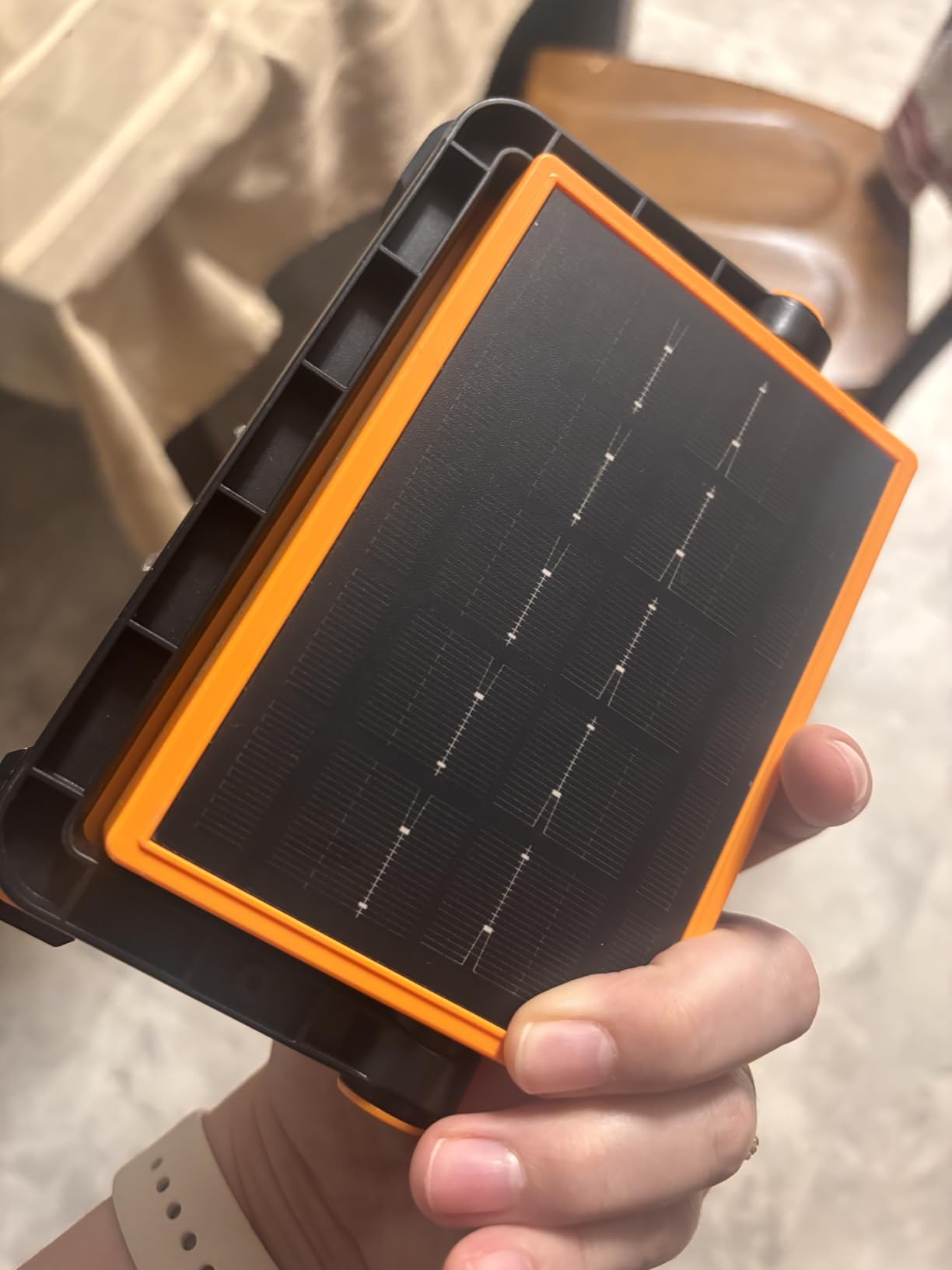 120W Solar Rechargeable 144 LED Work Light, 10000LM Flood Light, 4 Modes, IP66 Waterproof customer photo 1