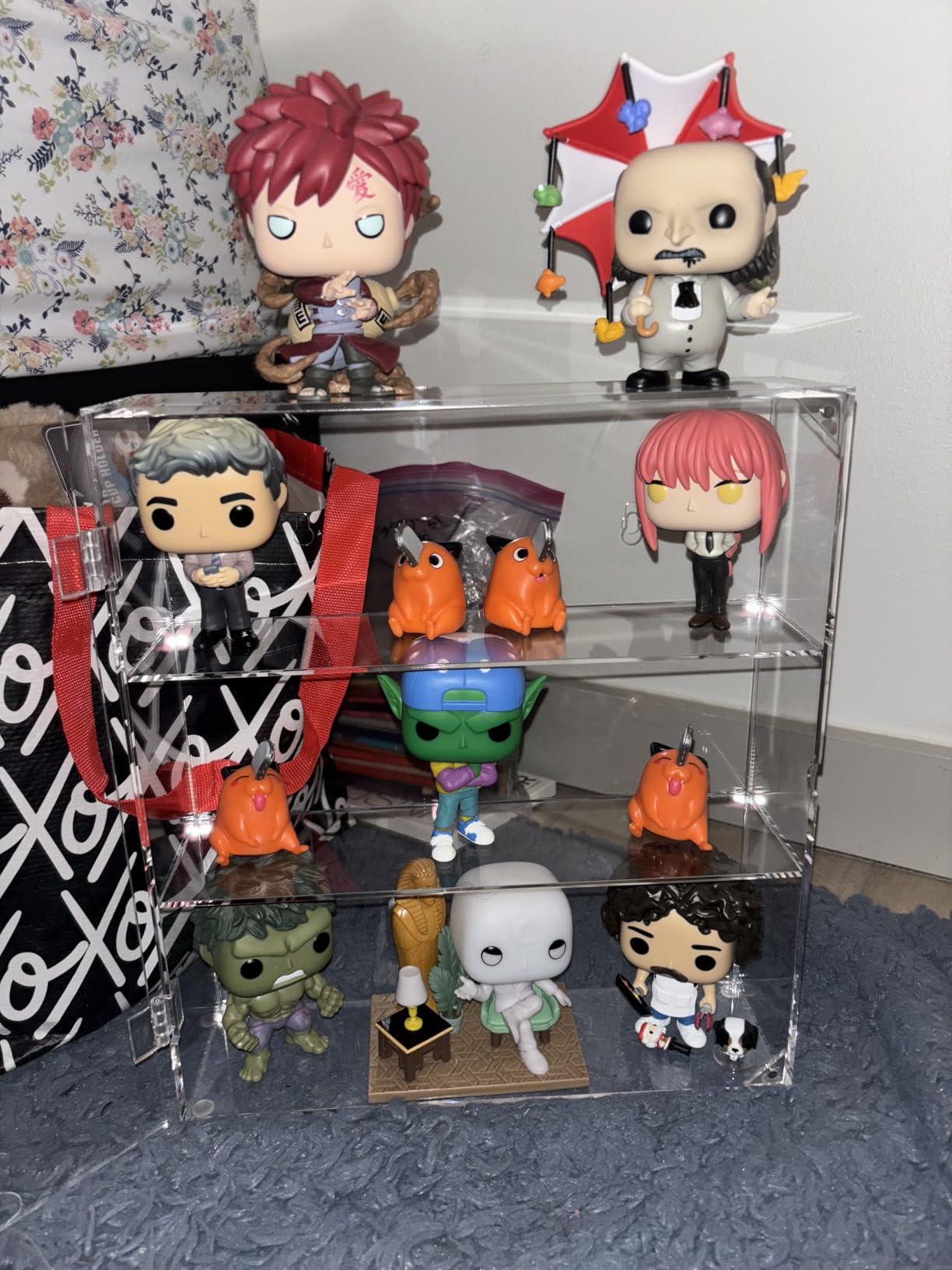 Acrylic Display Case for Figures, Dustproof Clear Wall Mount/Desktop, Magnetic Closure, Effortless Access, With Anti-slip Mat Ensures Stability For Collectibles Popmart Sonny Angel Amiibo Lego customer photo 1