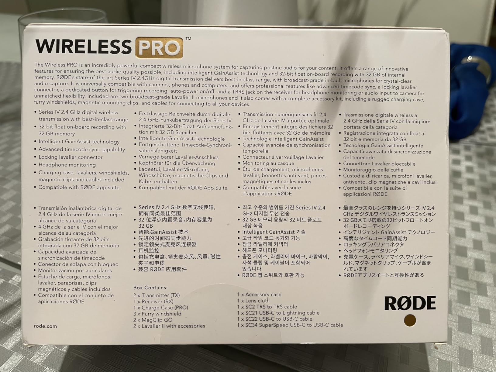 RØDE Wireless PRO Compact Wireless Microphone System with Timecode, 32-bit Float On-board Recording, 2 Lavalier Microphones and Smart Charge Case for Filmmaking and Content Creation customer photo 2