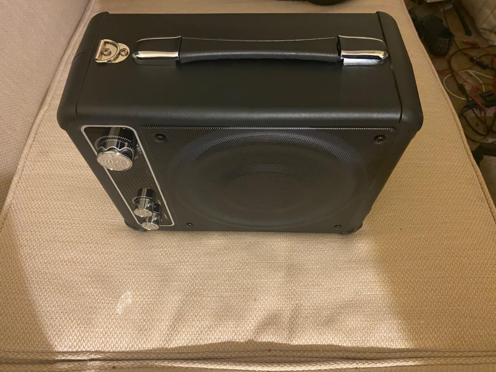 VOSOCO Karaoke Machine, Bluetooth Speaker with 2 Wireless Mics for Adults | 2026 Portable PA System with LED Light, Supports TWS Echo Adjustment TF USB AUX Inputs for Birthday Home Party Outdoor Travel customer photo 1