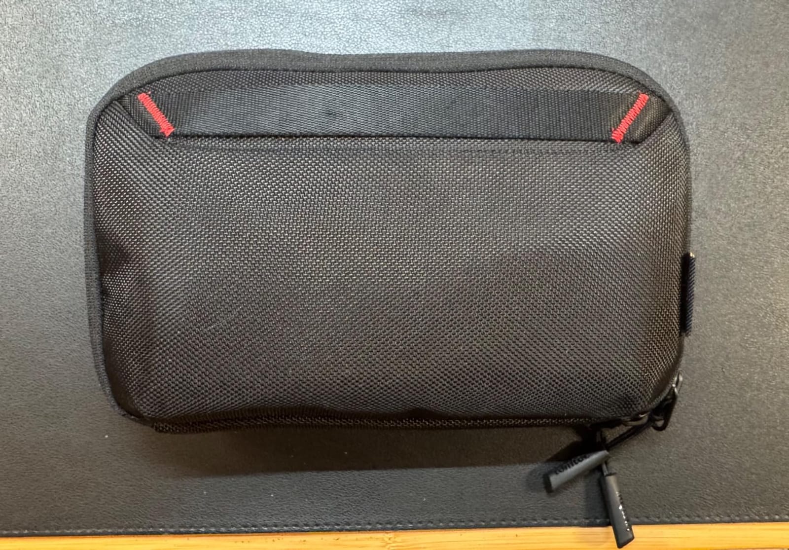 tomtoc Travel Cable Organizer Pouch, Electronics Accessories Organizer Portable Waterproof Double Accessories Carry Case for Cord, Charger, Cables, USB Drive, Black customer photo 1