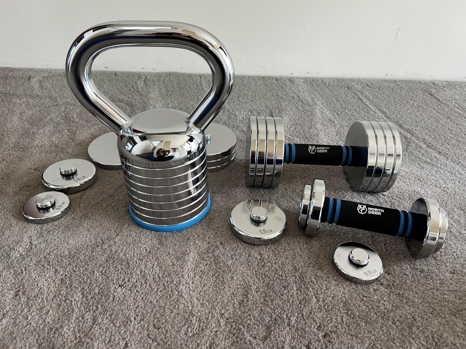 Northdeer Adjustable Kettlebell Set for Versatile Home Workouts, Perfect for Strength Training customer photo 1