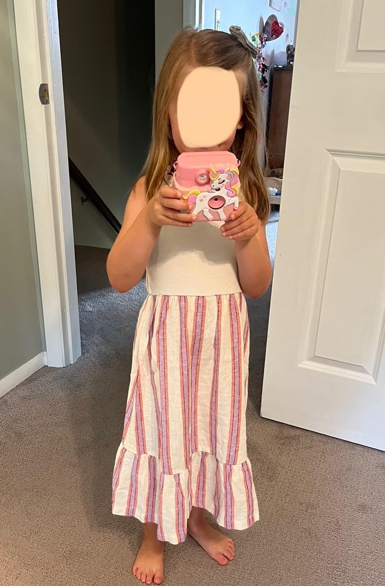 Kids Camera Instant Print,1080P Digital Camera Toy for 3-8 Girls | 2.4