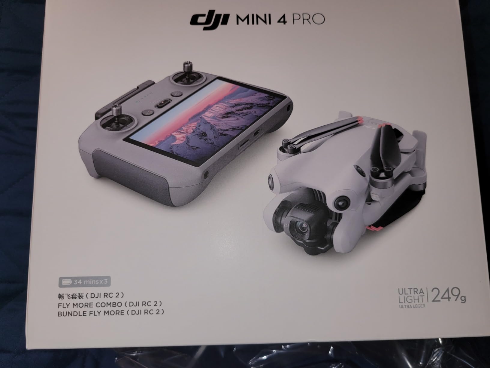 DJI Mini 4 Pro Fly More Combo with DJI RC 2, Drones with Camera for Adults 4K, Under 0.549 lbs/249 g, 3 Batteries for up to 102 Mins Flight Time, Smart Return to Home, Drone for Beginners customer photo 1