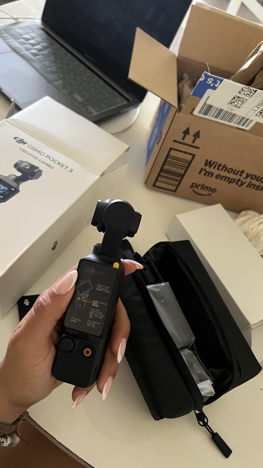 DJI Osmo Pocket 3 Creator Combo, Vlogging Camera with 1'' CMOS & 4K/120fps | 3-Axis Stabilization, Spotlight Follow, Fast Focusing, Mic Included for Clear Sound, Small Camera for Photography customer photo 2