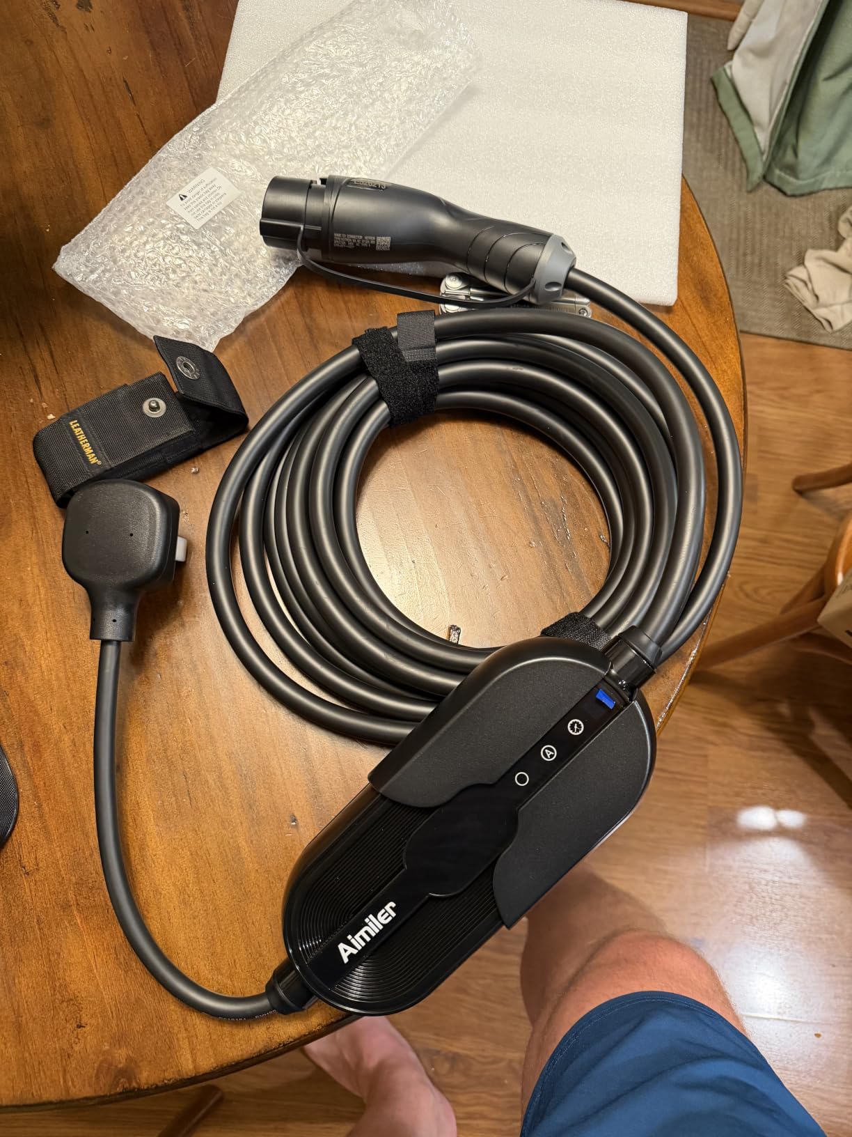 Level 2 Electric Vehicle (EV) Charger (WIFI APP/Plug-play), 32A, 25ft Cable ETL Certified, 220V-240V NEMA 14-50P Plug EVSE w/ J1772 Connector, Portable EV Car Charging Stations for Home Level 2 customer photo 2