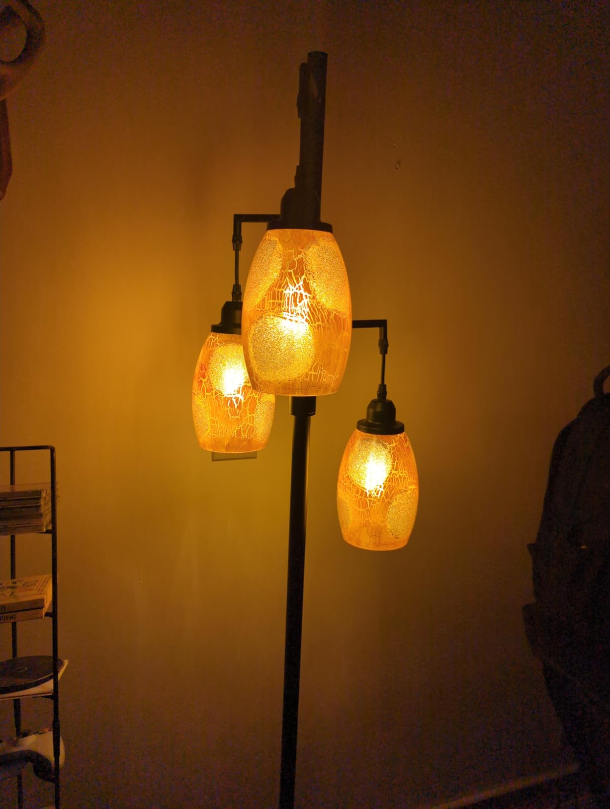 9MMML Floor Lamp for Living Room, Farmhouse Industrial Dimmable Floor lamp, 3 Lights Metal Cage Tree Standing Lamp, 68