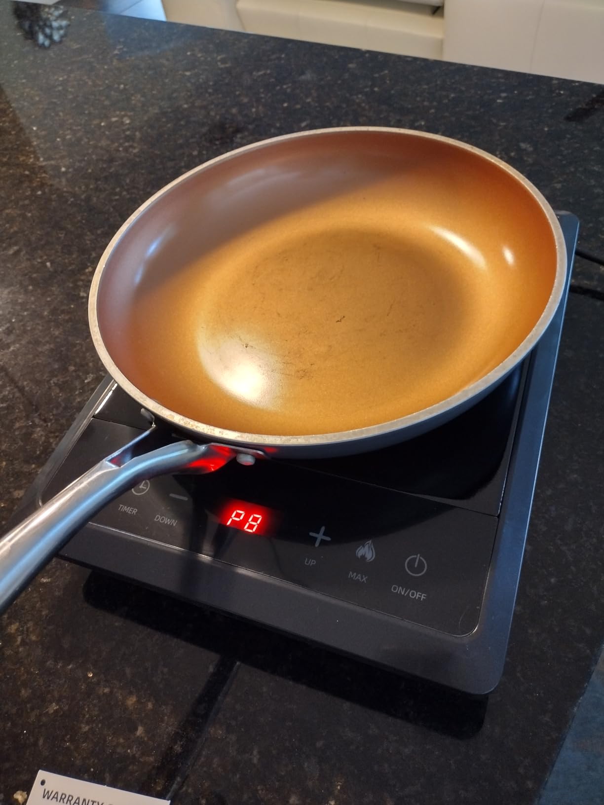 1700W Portable Induction Cooktop, Electric Induction Cooker and Burner, Countertop Hot Plate with 10-Level Adjustment, 3-Hour Timer, Smart Touch Cooktop, and Safety Lock Feature, Black customer photo 1