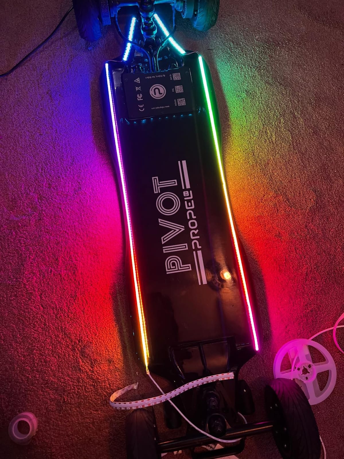 PAUTIX RGB Smart IC USB LED Light,5V RGB COB LED Strip USB Powered,UL-Listed Multicolor Flexible Tape Light 6.56ft/2m with Music Mode/APP Control,for TV,Scooter,Computer Desk Decor customer photo 2
