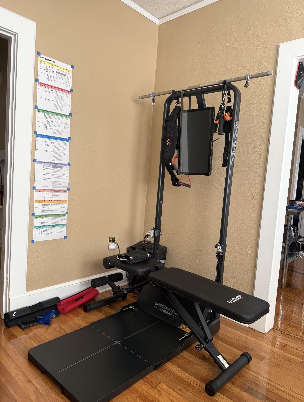 Speediance Gym Monster Smart Home Gym, Multifunctional Strength Training Machine, Smith Machine Power Cage Workout Station, Squat Rack Cable Machine, Full Body Fitness Equipment for Home Workout customer photo 1