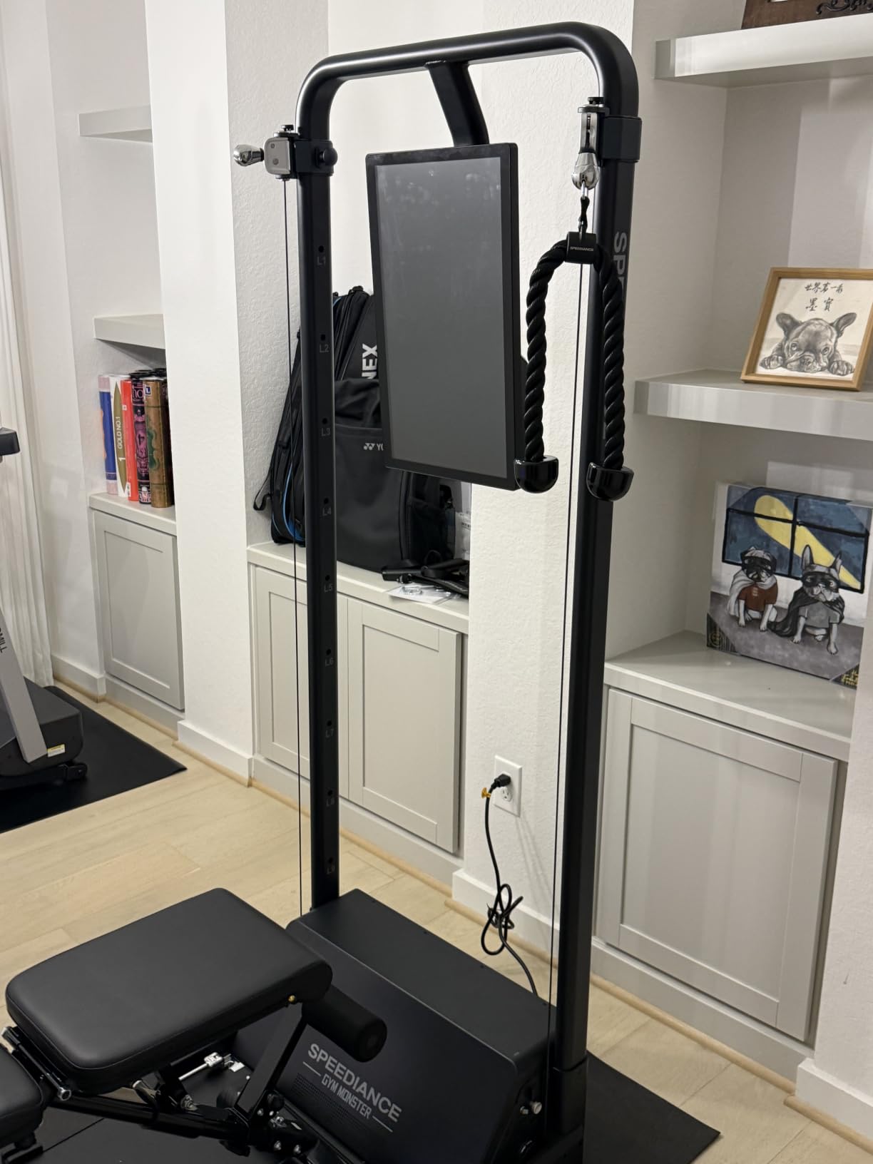 Speediance Gym Monster Smart Home Gym, Multifunctional Strength Training Machine, Smith Machine Power Cage Workout Station, Squat Rack Cable Machine, Full Body Fitness Equipment for Home Workout customer photo 2
