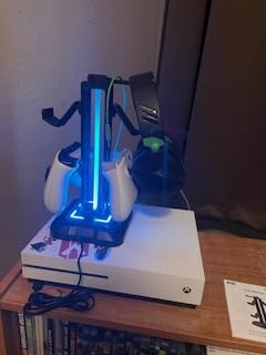 KDD RGB Headset Stand with 9 Light Modes - Controller Holder for Desk - Rotatable Headphone Stand & Detachable Controller Hook for PC customer photo 1
