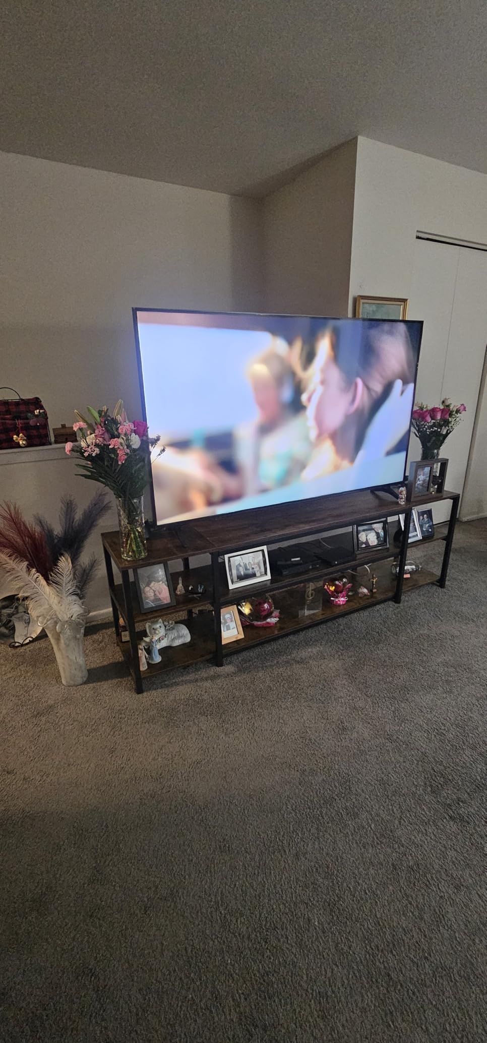 85 inch TV Stand, Entertainment Center for 70 75 80 85