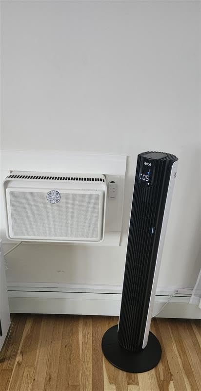 Levoit Tower Fan for Bedroom, 28ft/s Fans that Blow Cold Air, 28dB Quiet | Standing Floor Fan for Room, 90° Oscillating, 5 Speeds 4 Modes & Temp Sensor, Bladeless, 12H Timer, Remoter, 36 inch, Black customer photo 2