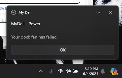 Dell WD22TB4 Thunderbolt 4 Dock, 130W Power Delivery, 4K Multi-Monitor customer photo 2