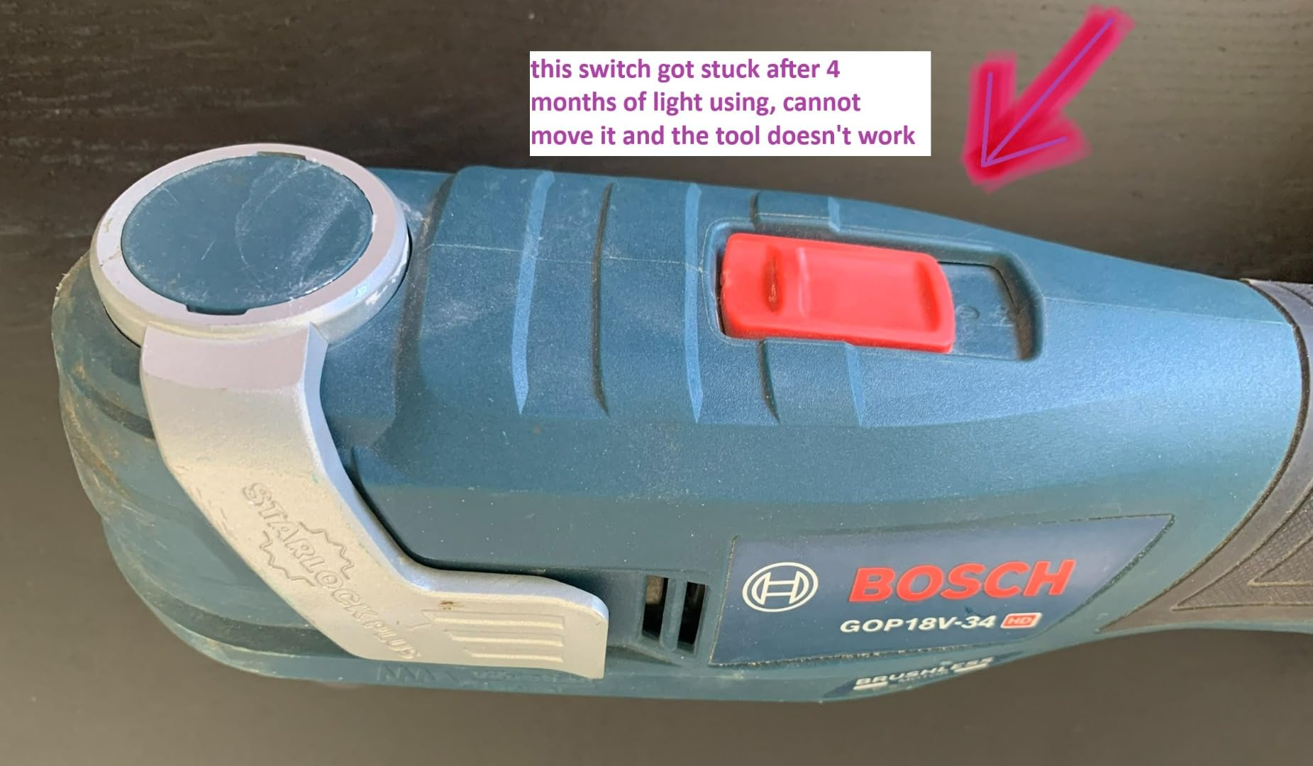 Bosch GOP18V-34N 18V Brushless StarlockPlus Oscillating Multi-Tool (Bare Tool) customer photo 2