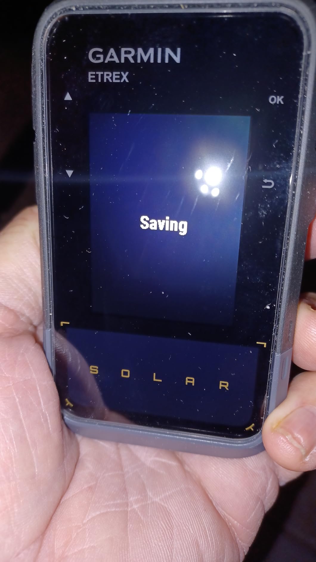 Garmin eTrex Solar, Rugged & Easy-to-Use GPS Handheld | Essential Navigation Features, Solar Charging, High Resolution Screen, Multi-Band GPS, Water Resistant (IPX7) customer photo 1
