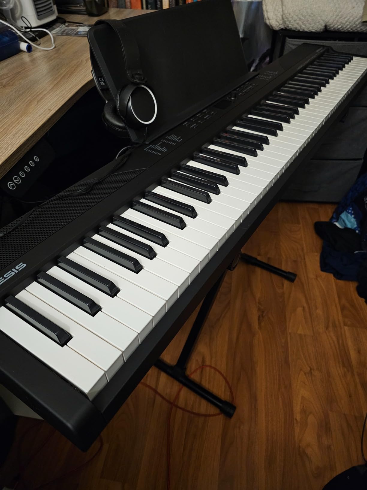 Alesis Recital Play 88-Key Piano Keyboard Bundle | Portable, 480 Voices, Split/Layer Modes, Includes Lessons, Stand, Sustain Pedal, Headphones, Carry Bag, for Beginners customer photo 1