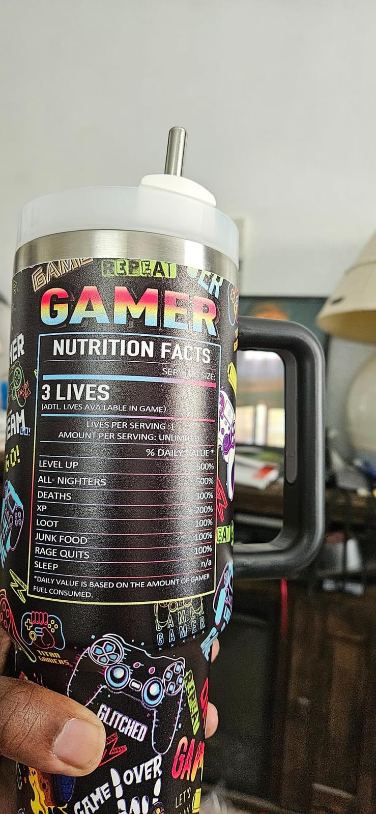 Gaming Gifts for Men Boys, Gamer Gifts for Men, 40oz Gamer Tumbler Cup, Gaming Mugs, Teen Boy Gift Gaming Stuff customer photo 2