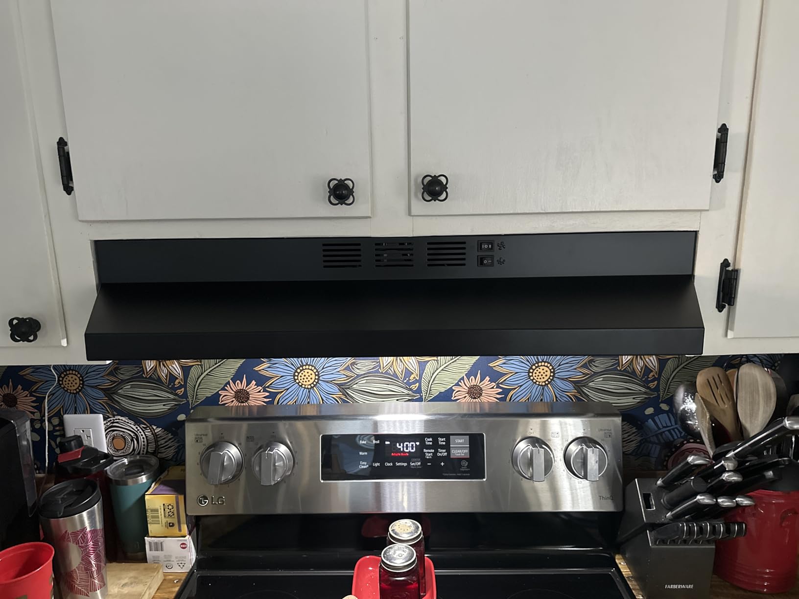 SNDOAS 30 inch Range Hood Ducted/Ductless Convertible Stainless Steel Range Hood Under Cabinet with Rocker Button Control, Vent Hood with LED Light, 2 Speed Exhaust Fan, Under Cabinet Hood, Silver customer photo 1