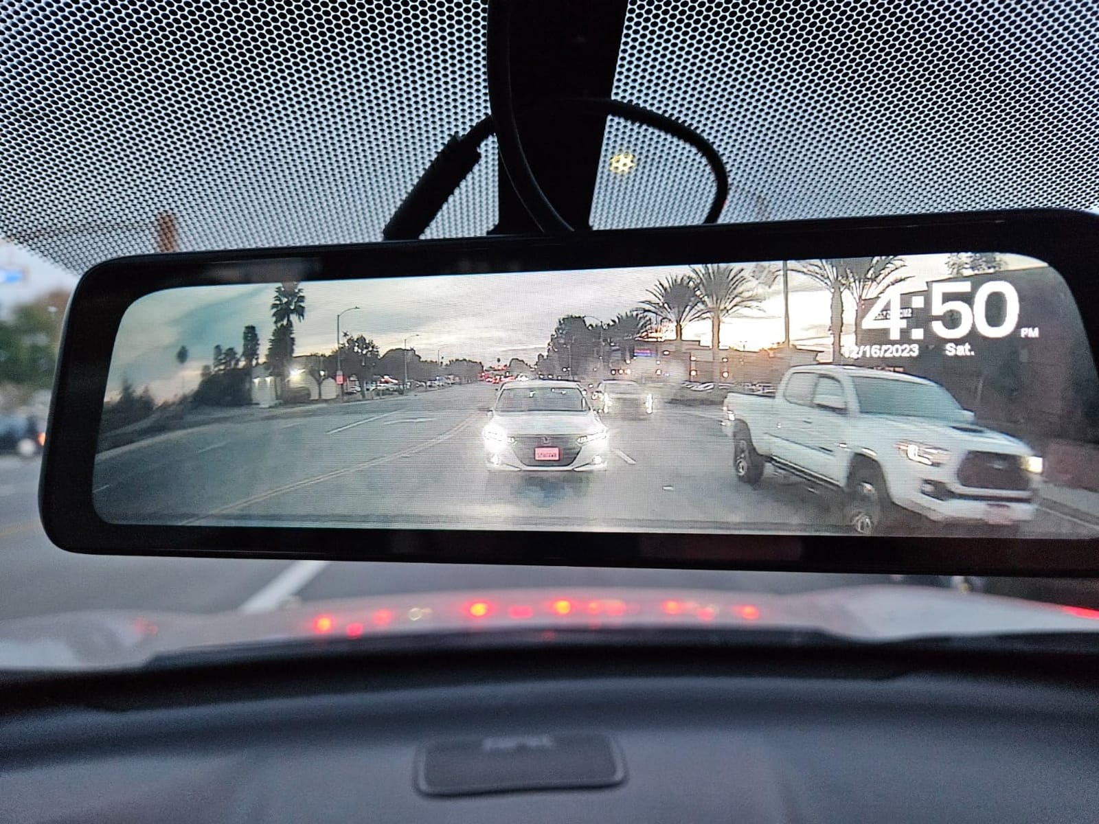 AUTO-VOX T9PRO OEM Rear View Mirror Camera with Detached Front Lens, 9.35