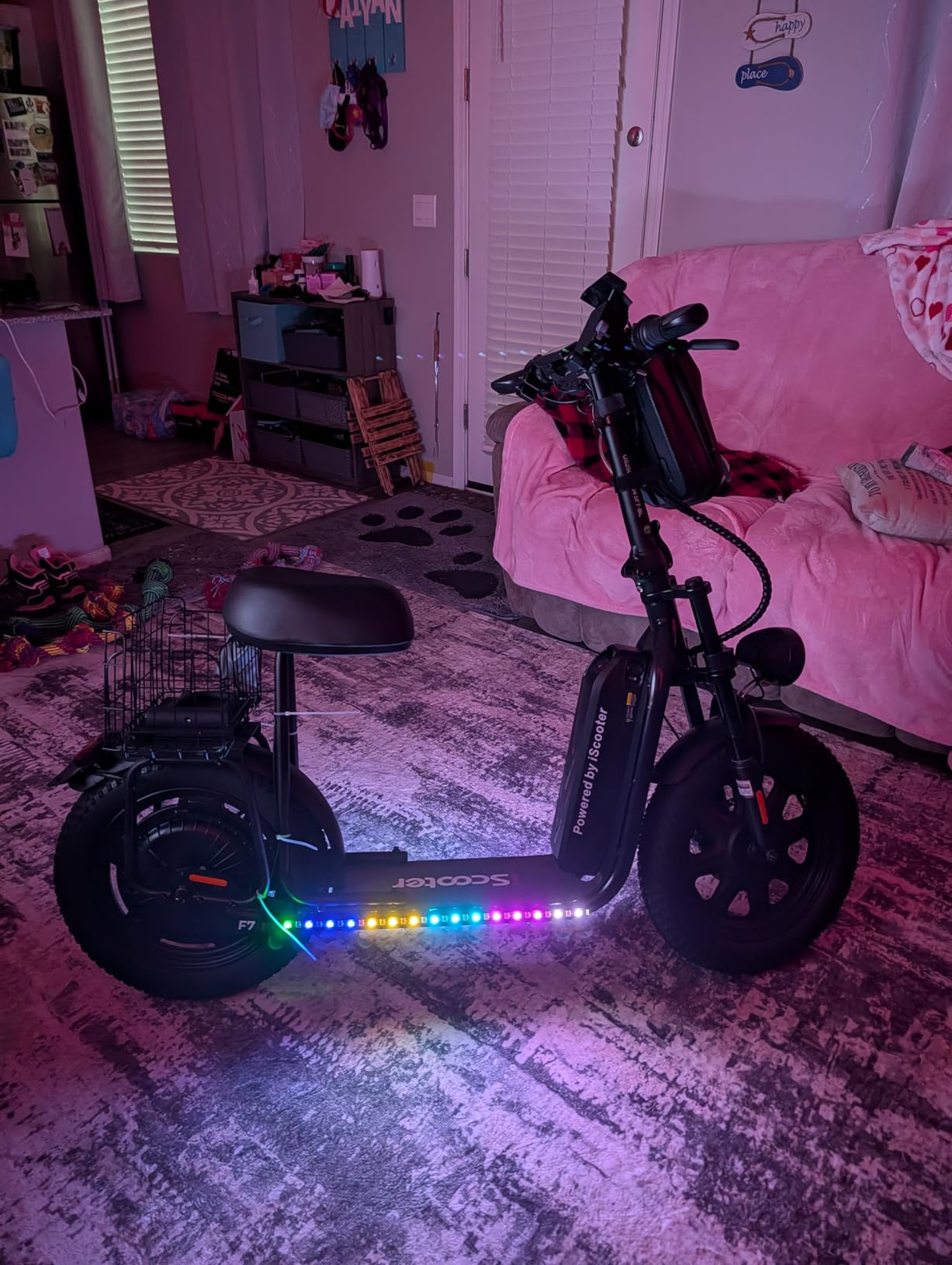 2 Strip Electric LED Bicycle Scooter Lights Night Cycling Colorful Lamp Waterproof Safety Skateboard Scooter Lights customer photo 2