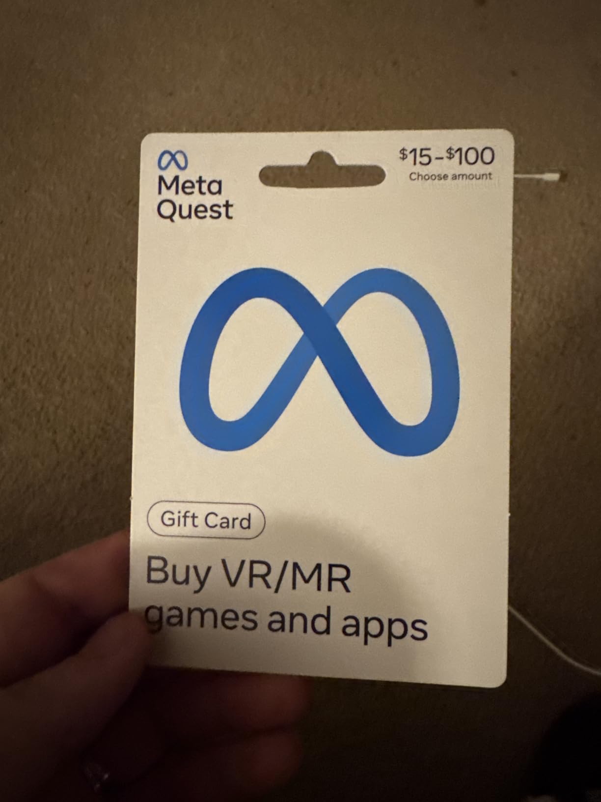 Meta Physical Gift Card - $50 customer photo 1