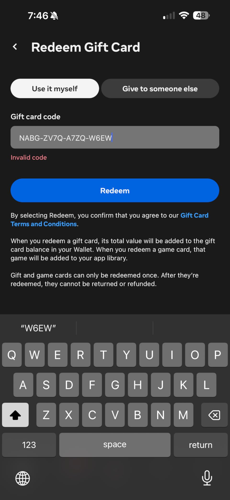Meta Physical Gift Card - $50 customer photo 2