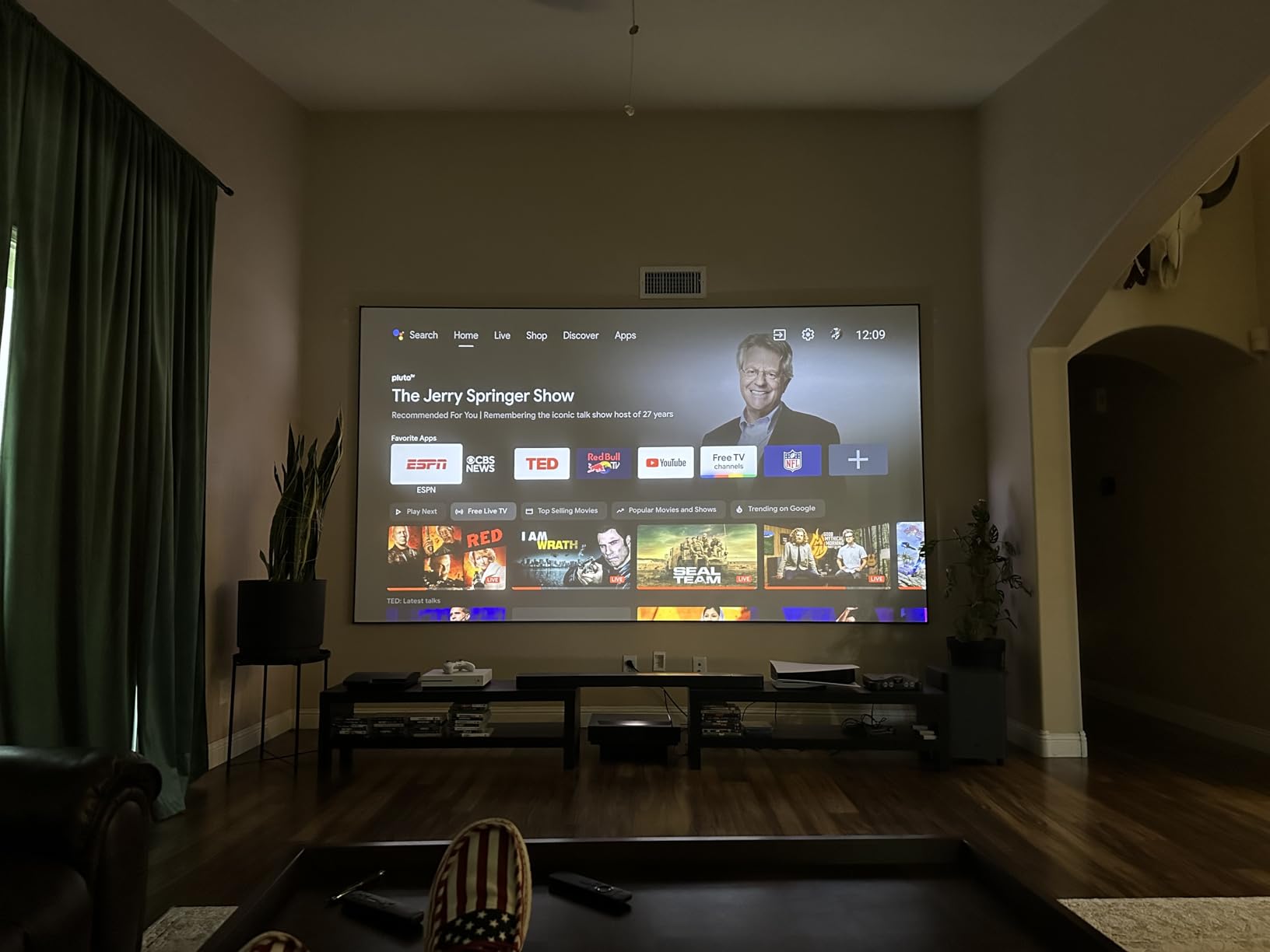 AWOL VISION 120-inch Projector Screen Fixed Frame, 1.3 dB Peak Gain, The Perfect Combo with LTV-2500, 80% Picture Quality Improved, 4K / 8K Ultra HD, Active 3D Wall Mount Projector Screen, MW-120 customer photo 1