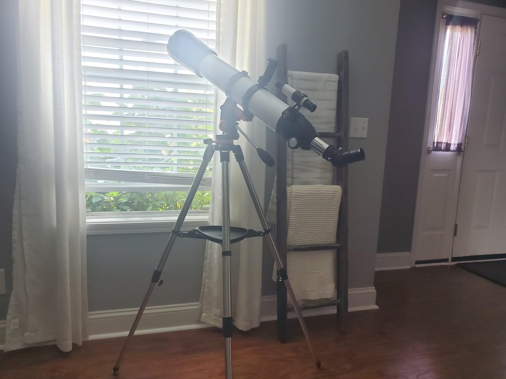 Dianfan Telescope, 90mm Aperture 800mm Telescope for Adults High Powered, Portable Professional Astronomy Refractor Telescopes for Beginners, with Stainless Steel Tripod & Phone Adapter, Carry Bag customer photo 1
