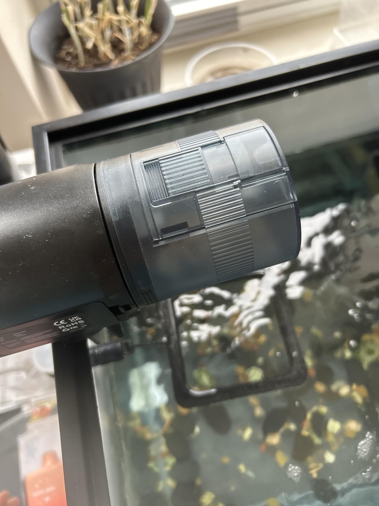 Automatic Fish Feeder Dispenser for Aquarium: 200ml Large Capacity Auto Feeders for Small Tank Turtle Betta Koi - Battery Food Feeding Timer for Flakes Pellet Vacation Weekend Day customer photo 2
