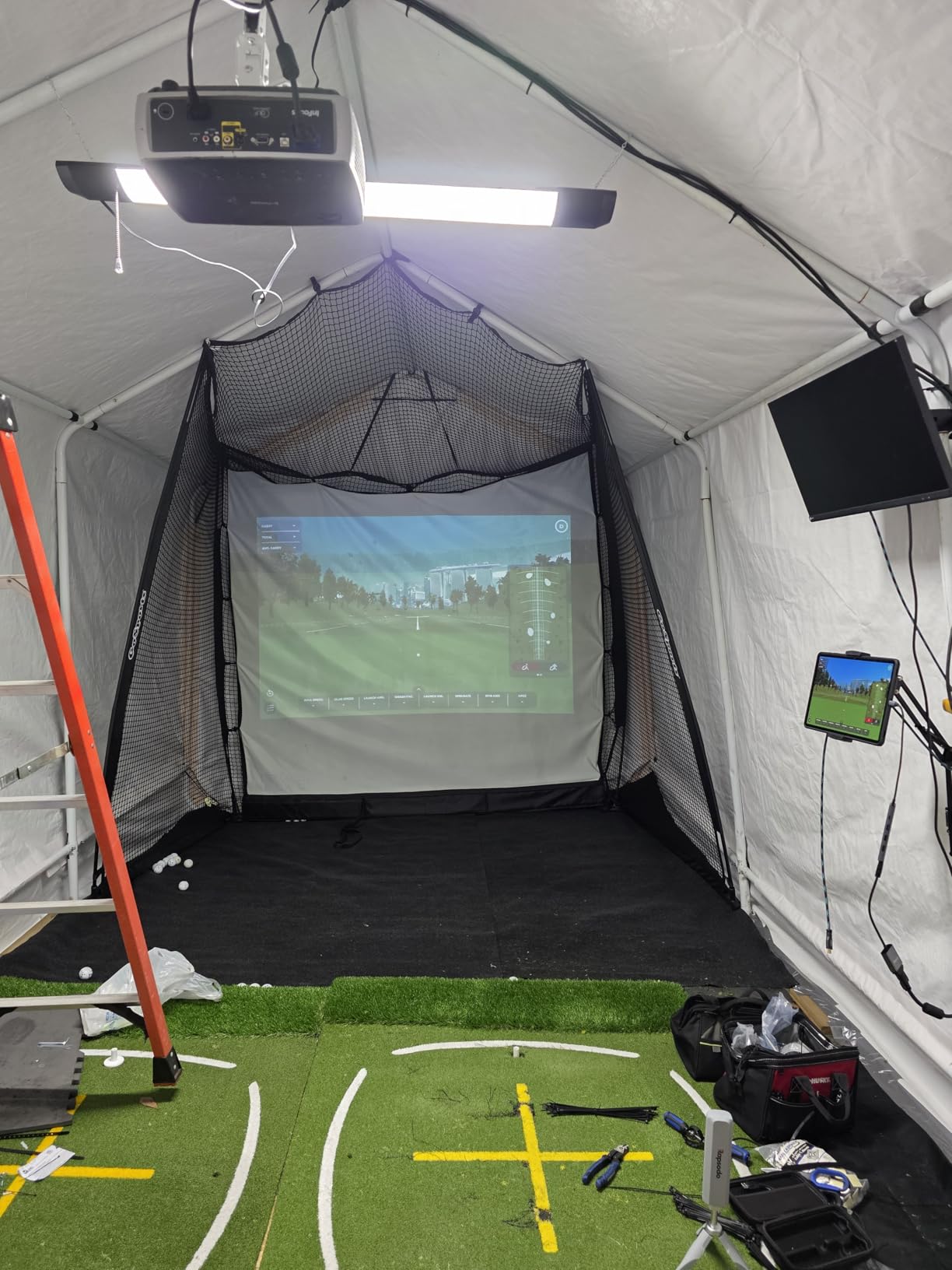 GoSports Range Cage 10 ft x 8 ft Golf Net Cage customer photo 1