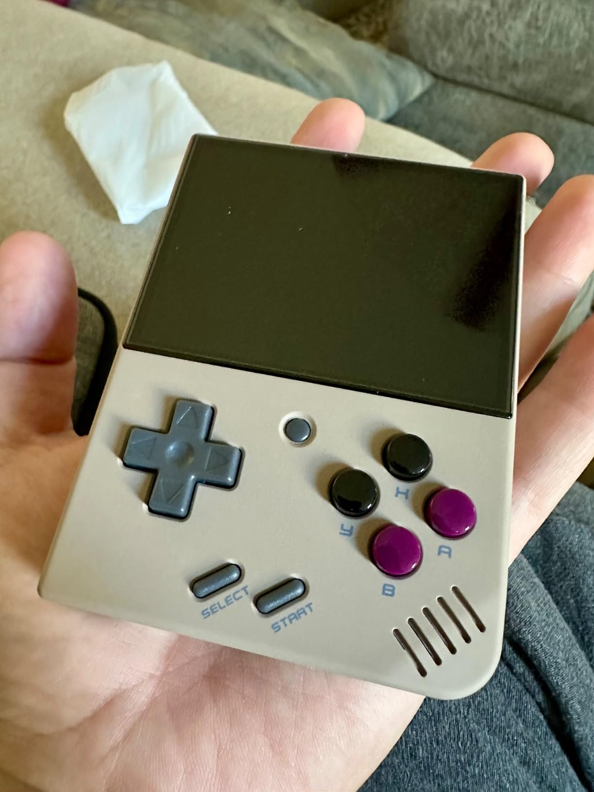 Miyoo Mini Plus, Retro Gaming Console with 64G Memory Card, 3.5-inch IPS Screen, 3000mAH Long Endurance Battery, with Storage Case, Support 10000+ Games (Black 64G) customer photo 2