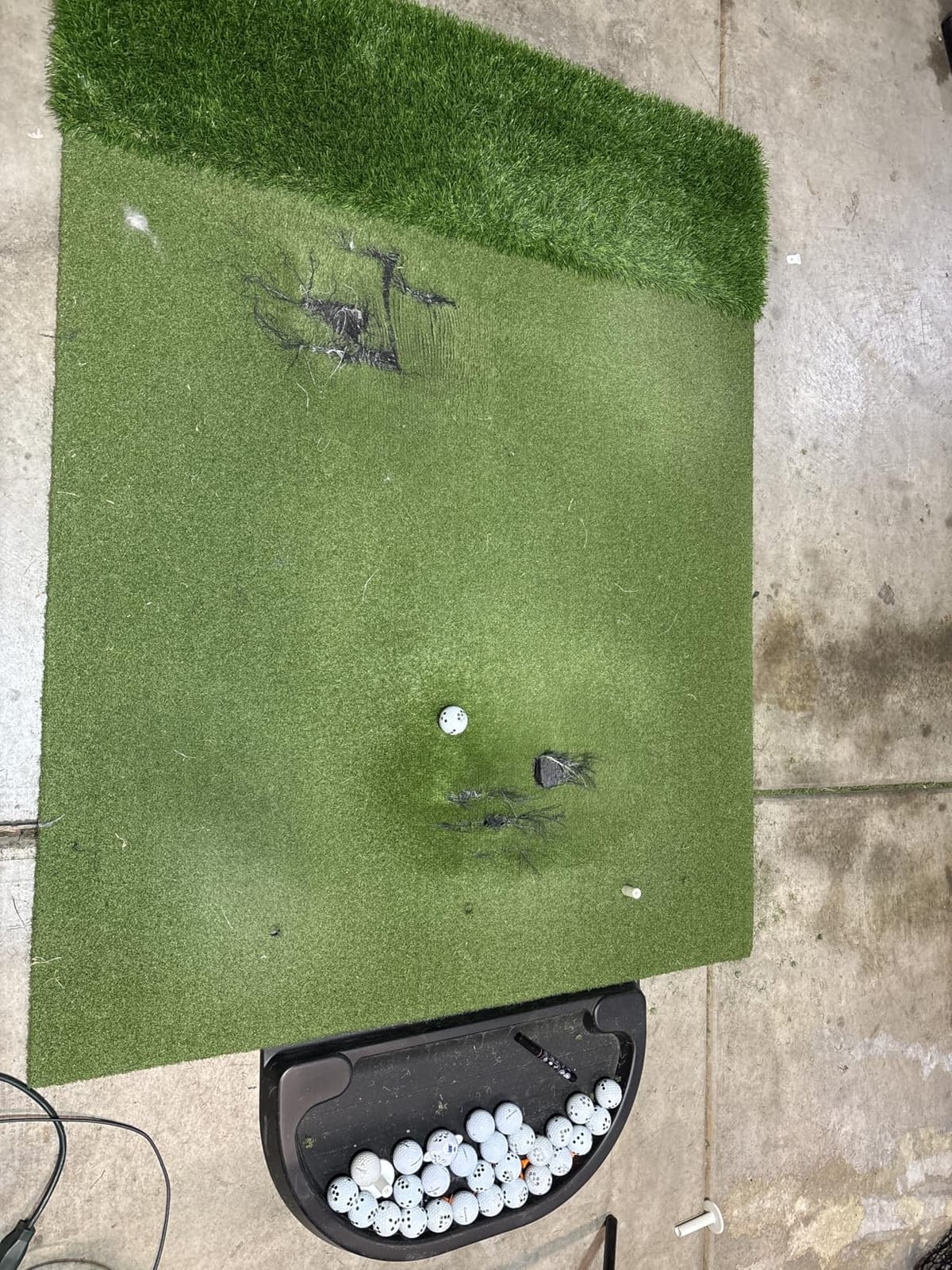 Premium Dual-Turf Golf Mat: 5x4ft, 6x4ft, 21mm to 50mm Thickened Base for Backyard, Driving Range, Indoor & Outdoor Practice Hitting, Swing & Chipping customer photo 1
