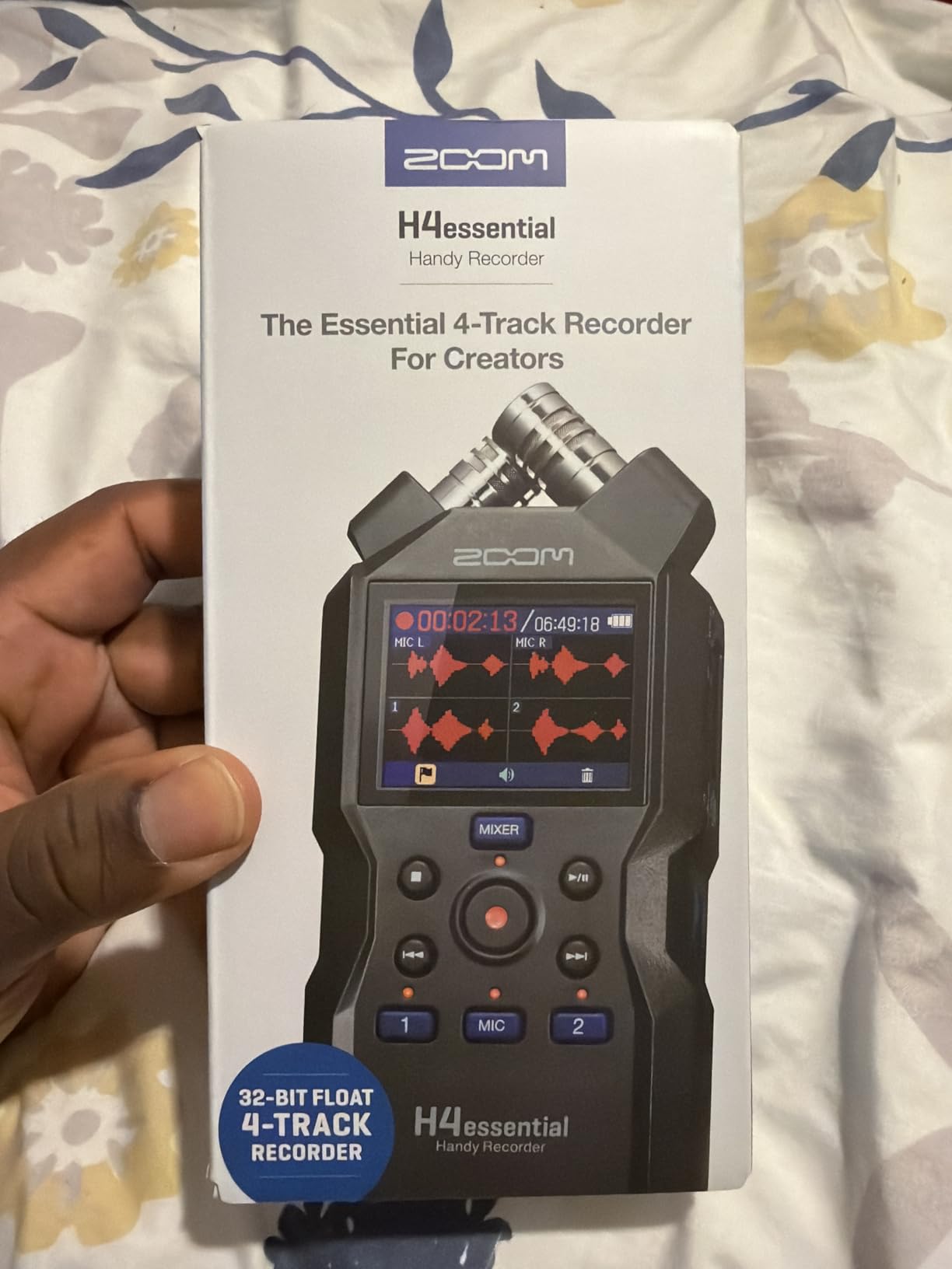 Zoom H4 Essential Handheld Recorder for Musicians, Podcasters & Filmmakers with Stereo Microphones, 2 XLR/TRS Inputs, 4 Tracks of 32-Bit Float Recording, & USB Audio Interface | 2 Xlr and Trs Combo Inputs with Phantom, USB-C 4-In/2-Out, SDXC Up to 1TB customer photo 2