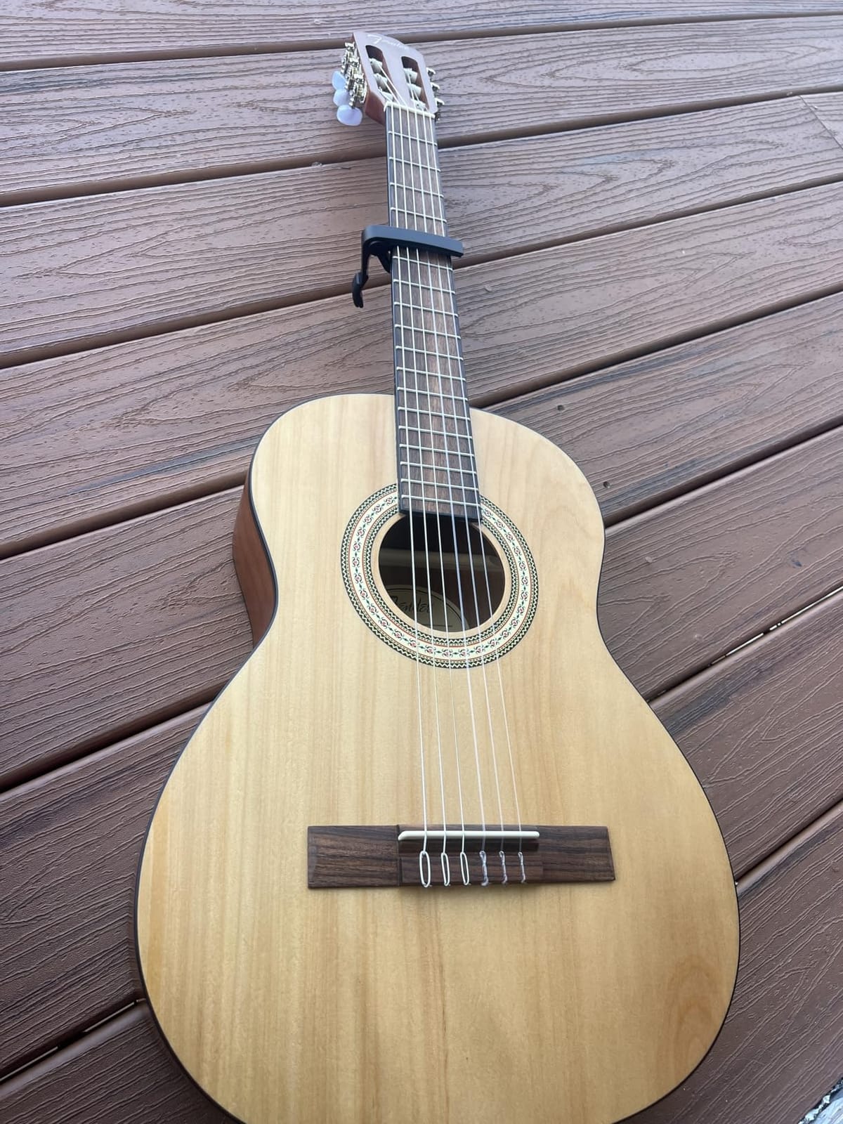 Fender FA-25N 3/4 Nylon String Acoustic Guitar, Beginner Guitar, Natural customer photo 2
